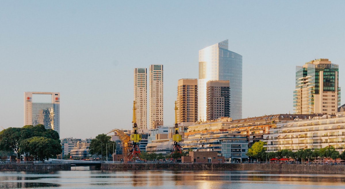 Buenos Aires urban skyline with residential towers